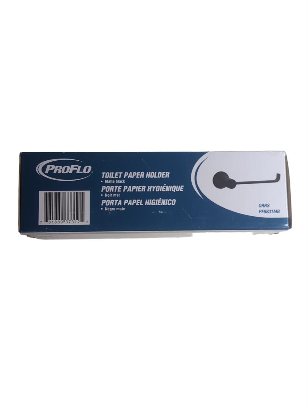 Proflo PF8831MB Orrs Wall Mounted Bar Toilet Paper Holder Matte Black NEW